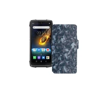 Купить - чехол для смартфона  Чехол-книга из экокожи для телефона Blackview BV6900 Хаки-синий