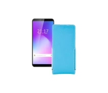 Купить - чехол для смартфона  Чехол-флип из экокожи для телефона Cubot Power Голубой