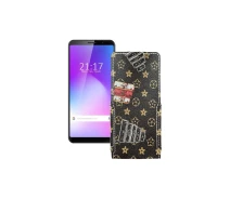 Купить - чехол для смартфона  Чехол-флип из экокожи для телефона Cubot Power Луи-Витон-коричневый