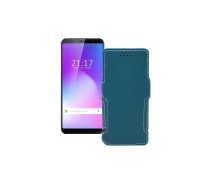 Купить - чехол для смартфона  Чехол-книга из экокожи для телефона Cubot Power Тм. Бирюзовый