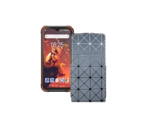 Купить - чехол для смартфона  Чехол-флип из экокожи для телефона Blackview BV5900 Серый ромб
