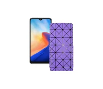 Купить - чехол для смартфона  Чехол-флип из экокожи для телефона Blackview A80s 2021 Фиолетовый ромб