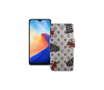 Купить - чехол для смартфона  Чехол-книга из экокожи для телефона Blackview A80s 2021 Луи-Витон-белый