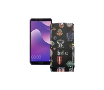 Купить - чехол для смартфона  Чехол-флип из экокожи для телефона Huawei Nova 2 lite Битлз