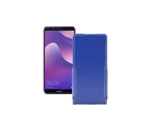 Купить - чехол для смартфона  Чехол-флип из экокожи для телефона Huawei Nova 2 lite Синий