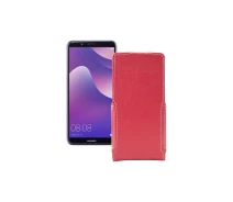 Купить - чехол для смартфона  Чехол-флип из экокожи для телефона Huawei Nova 2 lite Красный