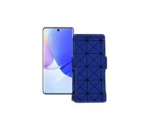 Купить - чехол для смартфона  Чехол-книга из экокожи для телефона Huawei Nova 9 Синий ромб