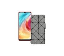 Купить - чехол для смартфона  Чехол-книга из экокожи для телефона Blackview A80 2020 Серый ромб