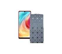 Купить - чехол для смартфона  Чехол-флип из экокожи для телефона Blackview A80 2020 Серый ромб