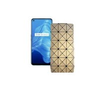 Купить - чехол для смартфона  Чехол-флип из экокожи для телефона Realme V5 5G Золотой ромб