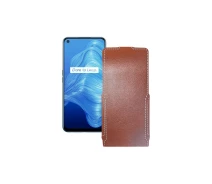 Купить - чехол для смартфона  Чехол-флип из экокожи для телефона Realme V5 5G Коричневый