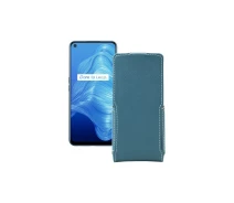 Купить - чехол для смартфона  Чехол-флип из экокожи для телефона Realme V5 5G Тм. Бирюзовый