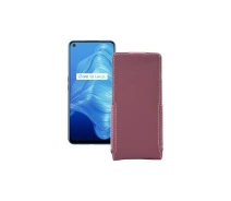 Купить - чехол для смартфона  Чехол-флип из экокожи для телефона Realme V5 5G Бордовый