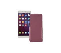 Купить - чехол для смартфона  Чехол-флип из экокожи для телефона Huawei P8 Бордовый
