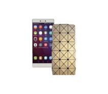 Купить - чехол для смартфона  Чехол-флип из экокожи для телефона Huawei P8 Золотой ромб
