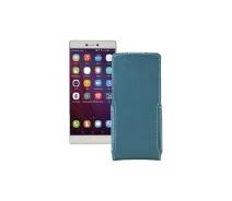 Купить - чехол для смартфона  Чехол-флип из экокожи для телефона Huawei P8 Тм. Бирюзовый