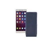 Купить - чехол для смартфона  Чехол-флип из экокожи для телефона Huawei P8 Черный глянец