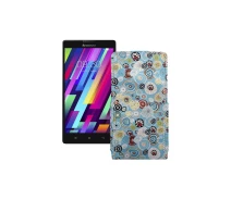 Купить - чехол для смартфона  Чехол-флип из экокожи для телефона Lenovo P90 Круги-цветные