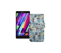 Купить - чехол для смартфона  Чехол-книжка из экокожи для телефона Lenovo P90 Круги-цветные