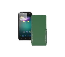 Купить - чехол для смартфона  Чехол-флип из экокожи для телефона Lenovo S820 Темно-зеленый