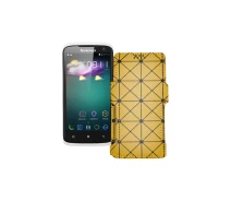 Купить - чехол для смартфона  Чехол-книга из экокожи для телефона Lenovo S820 Золотой ромб
