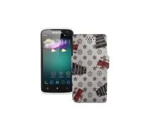 Купить - чехол для смартфона  Чехол-книга из экокожи для телефона Lenovo S820 Луи-Витон-белый