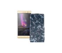 Купить - чехол для смартфона  Чехол-флип из экокожи для телефона Lenovo Phab 2 Pro (PB2-690M) Хаки-синий