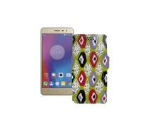 Купить - чехол для смартфона  Чехол-книга из экокожи для телефона Lenovo Vibe K6 Power (K33a42) Камни-цветные