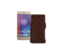 Купить - чехол для смартфона  Чехол-книга из экокожи для телефона Lenovo Vibe K6 Power (K33a42) Коричневый ромб