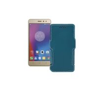 Купить - чехол для смартфона  Чехол-книга из экокожи для телефона Lenovo Vibe K6 Power (K33a42) Тм. Бирюзовый