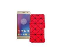 Купить - чехол для смартфона  Чехол-книга из экокожи для телефона Lenovo Vibe K6 Power (K33a42) Красный ромб