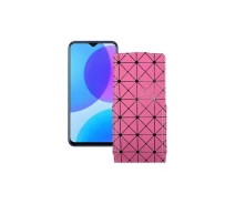 Купить - чехол для смартфона  Чехол-флип из экокожи для телефона Vivo U3 Розовый ромб