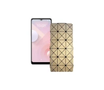 Купить - чехол для смартфона  Чехол-флип из экокожи для телефона HTC Desire 20 Plus Золотой ромб