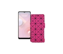 Купить - чехол для смартфона  Чехол-книга из экокожи для телефона HTC Desire 20 Plus Розовый ромб