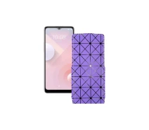Купить - чехол для смартфона  Чехол-флип из экокожи для телефона HTC Desire 20 Plus Фиолетовый ромб