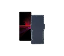 Купить - чехол для смартфона  Чехол-книга из экокожи для телефона Sony Xperia 1 III Черный глянец