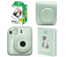 Купить - фотоаппарат  Набор камера Fujifilm Instax Mini 12/Фотобумага 20 шт/Чохол/Фотоальбом 64 фото Зеленый (2148686540)