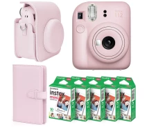 Купить - фотоаппарат  Набор камера Fujifilm Instax Mini 12/Фотобумага 50 шт/Чохол/Фотоальбом 108 фото Розовый (2310363472)