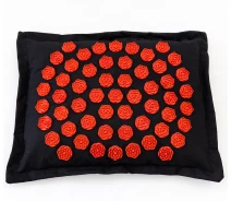 Купить - массажный коврик и принадлежности  Массажная подушка для массажа шеи (массажер для спины/шеи/головы/ног/стоп/тела) OSPORT Lotus Eco (apl-023) Черно-красный