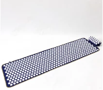 Купить - массажный коврик и принадлежности  Массажный коврик Аппликатор Кузнецова + валик массажер для спины/шеи/ног/стоп OSPORT Lite ECO 145 (apl-028) Сине-белый