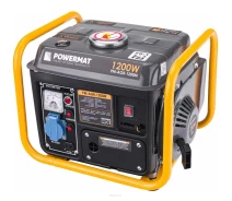 Купить - генератор  Генератор бензиновый однофазный Powermat 1200 Вт 2HP 230V (86657093)