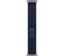 Купить - аксессуар к смарт-чсасам  Ремешок для Apple Watch 49mm Blue Trail Loop S-M - Natural Titanium Finish (MXTT3ZM/A)