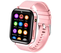 Купить - смарт-часы  Часы детские JETIX DF100 Pro Kids GPS с виброзвонком 4G видеозвонком и фонариком Pink