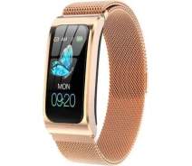 Купить - смарт-часы  Смарт-Часы UWatch Smart Mioband Pro Gold водонепроницаемые + Bluetooth 4.0/пульсометром/анти-потеря/счетчик калорий