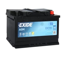 Купить - автомобильный аккумулятор  Аккумулятор 72 Ah/12V EXIDE AGM Euro EK720