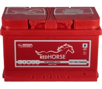 Купить - автомобильный аккумулятор  АКБ 75-А/Ч (Red Horse) Top Energy (R+) 700A (278х175х175мм.) (Италия) RHT075E0