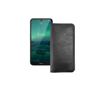 Купить - чехол для смартфона  Портмоне из кожи для телефона Nokia 1.3 Черный