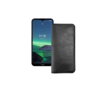 Купить - чехол для смартфона  Портмоне из кожи для телефона Nokia 1.4 Черный
