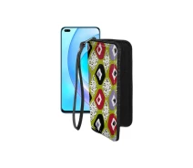 Купить - чехол для смартфона  Чехол-кошелек из экокожи для телефона Honor 50 Lite Камни-цветные