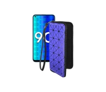 Купить - чехол для смартфона  Чехол-кошелек из экокожи для телефона Honor 9c Синий ромб